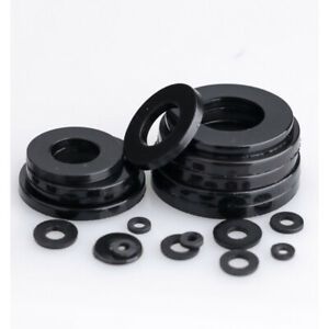Flat Black Nylon(Plastic)Washers M2,M2.5,M3 M4,M5,M6,M8,M10,M12,M14 M16,M18,M20