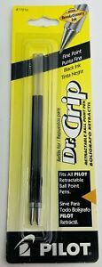 77210 Pilot Dr. Grip RT Ballpoint Pen Refill, Fine Pt, Black Ink, 1 Pack of 2