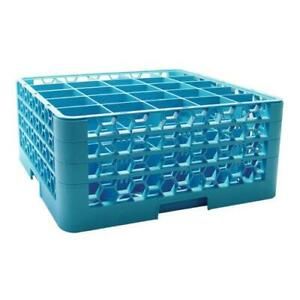 Carlisle - RG25-314 - 25 Compartment OptiClean™ Glass Rack with 3 Extenders