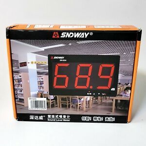SNDWAY SW-525A 30-130dB Digital Sound Level Meter with Large LCD Display Noise