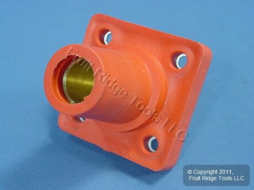 Leviton orange cam panel receptacle 1.50&#034; stud female plug 400a 600v 16r24-14o for sale