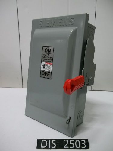 Siemens 600 Volt 60 Amp Non Fused Disconnect (DIS2503)