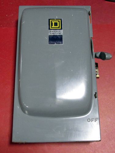 Square d 200 amp safety switch h324n 240 vac fusible nema 1 indoor fusible bf for sale