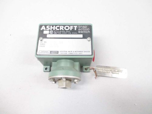 NEW ASHCROFT B424B XNF SNAP ACTION PRESSURE 125/250V-AC 15A AMP SWITCH D475298