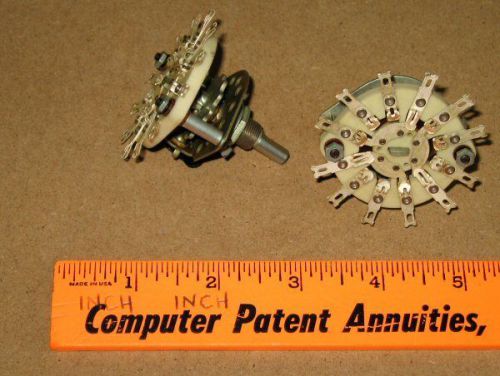 3P3T CERAMIC ROTARY SWITCHES. Lot of 2
