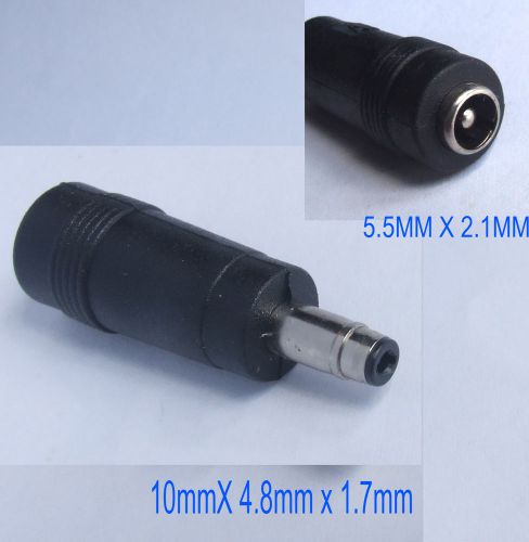 2pcs 5.5x2.1mm female jack to 4.8 x 1.7mm dc power charger for notebook tablets for sale