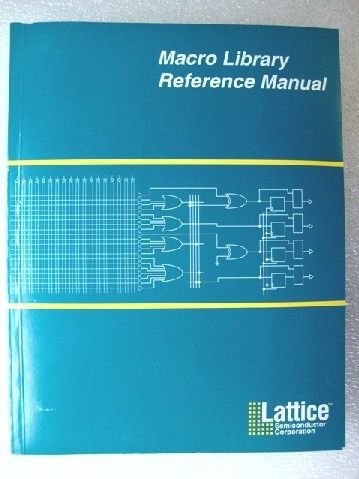 Lattice macro library reference manual for sale