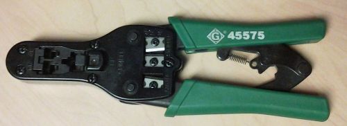 Greenlee 45575 data signal voice telephone ratchet crimpers for sale