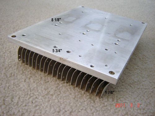 Aluminum heat sink 8 1/8&#034; x 5 3/4&#034; x 1 7/8&#034; for sale