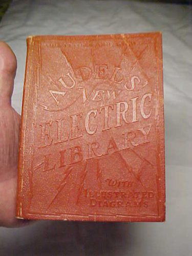 Audels new electric library questions &amp; answers gilt pages 1933 book vol 12 for sale