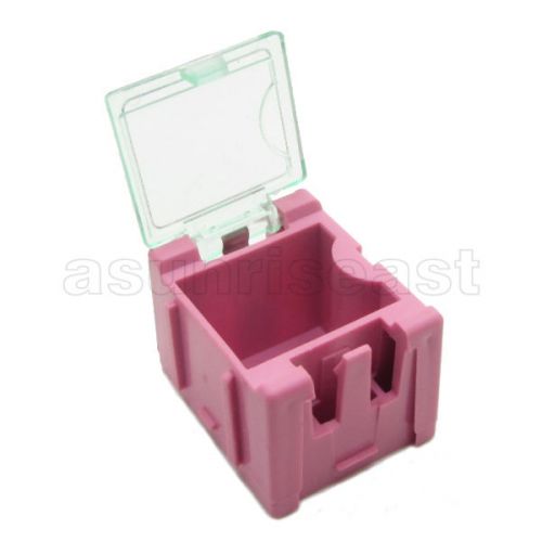 10 x Pink Mini Composable Electronic Component Parts Storage Case Box SMT SMD