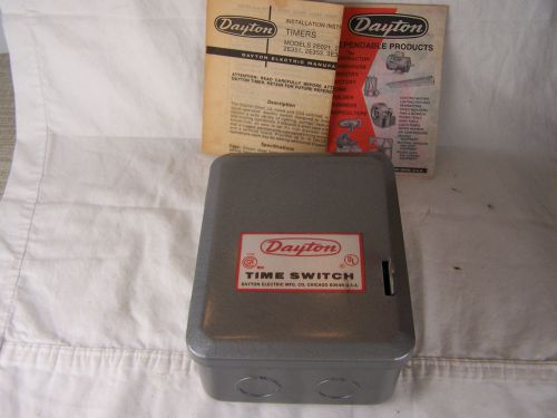 Dayton Time Switch Electrical Brand New With Box Single Pole Throw 40 Amps 2E021