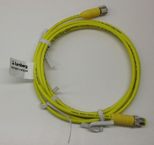 LUMBERG M12 DOUBLE-ENDED CORDSET 4-POLE MALE TO FEMALE RST 4-RKT 4-679/2M