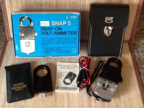 Sperry Snap 5 Analog Clamp Meter, volt / ammeter, with Sperry Energizer E-1