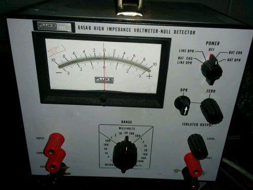 Fluke 845ab high impedance voltmeter null detector