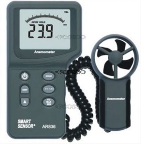 RELATIVE AIR TEMPERATURE ANEMOMETER+THERMOMETER AR836 WIND SPEED TESTER AIR FLOW