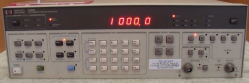 HP - AGILENT 3325A SYNTHESIZER/FUNCTION GENERATOR W/ MANUAL! CALIBRATED !