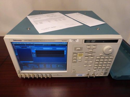 Tektronix awg5002 600ms/s 2 ch arbitrary waveform signal generator - calibrated for sale