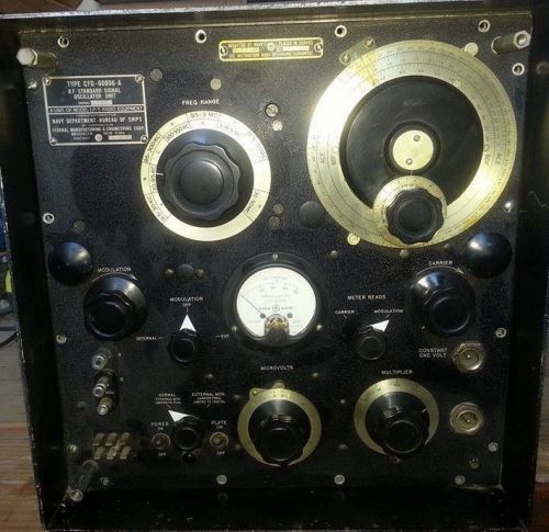 Federal Mfg. &amp; Eng. Vintage 1945 Navy LP-5 RF Signal Generator CFD-60006-A