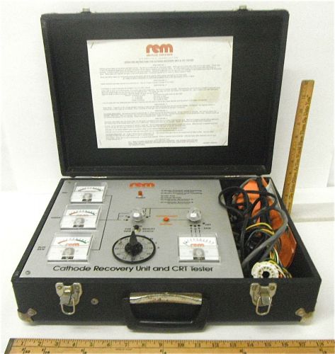 Vintage REM Electronic Instruments Inglewood CA CRV-1 CRT Checker Cathode Tester