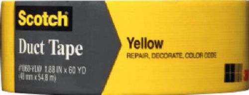 3M Scotch 1.88&#034; x 60 YD, Yellow Multi-Purpose Duct Tape 1060-YLW-A