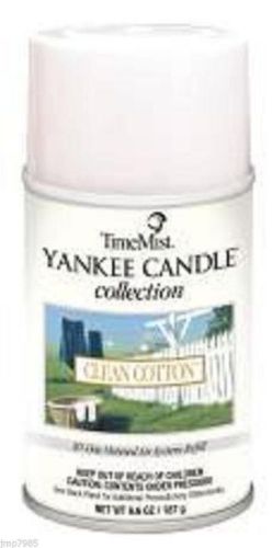 Timemist Yankee Candle Clean Cotton 6.6 ounce - 12/case
