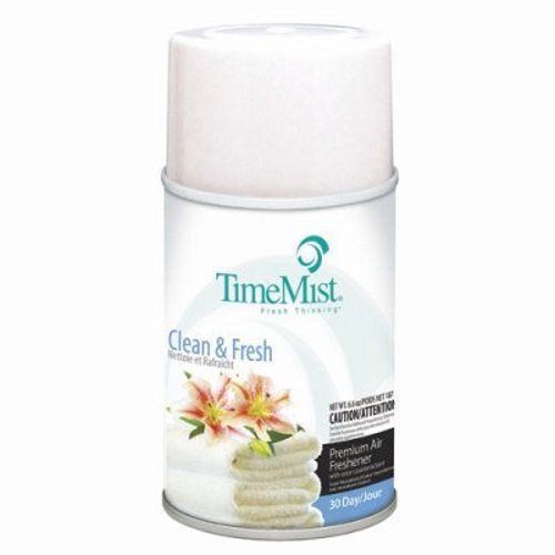 TimeMist Metered Air Freshener Refills, Clean N Fresh, 12 Refills (TMS 2502)