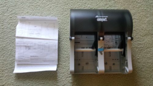 Compact Quad Coreless 4 roll Toilet Paper Dispenser -vertical bath tissue holder