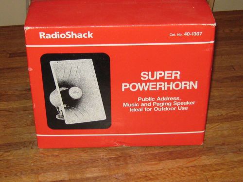 Radio Shack Super Powerhorn  Public Address, Music and Paging Speaker  NIB