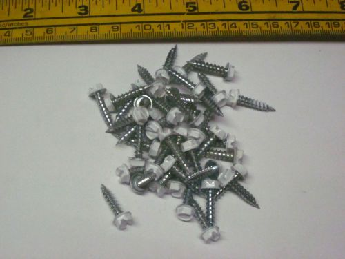 100 hex head screw 3/4 inch (painted white 1/4 drive) for sale