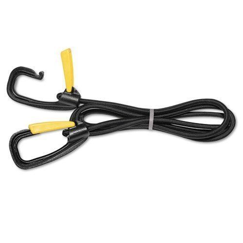 Kantek lglc10 heavy-duty safety locking bungee cord - 72&#034; length - black, yellow for sale
