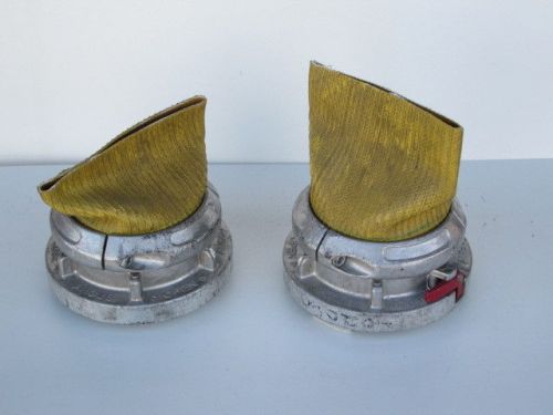 Angus 5&#034; fire hose connector snap tite fitting pair #3