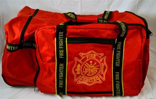 Extra large wheeled fireman firefighter turnout drag equipment bag for sale