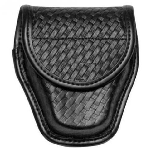 Bianchi BI-22178 Black Basketweave AccuMold Elite Double Cuff Case Hidden Snaps