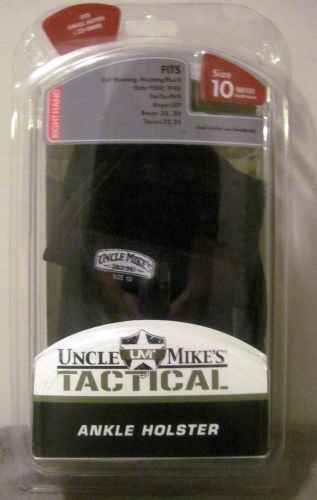 UNCLE MIKES LAW ENFORCEMENT ANKLE HOLSTER SIZE 10 RIGHT HAND, 88101