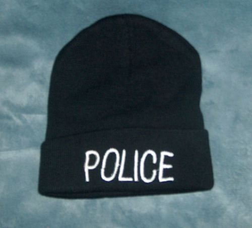 Police knit watch cap-hi visability for sale