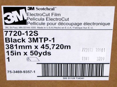 ^^3M SCOTCHCAL ELECTRO CUT MARKING  SIGN - BLACK 15&#034;X50YDS -  (#7)