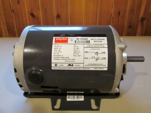 Dayton Split Phase Motor 6K764, 1/2 HP, 1725 RPM, 115V