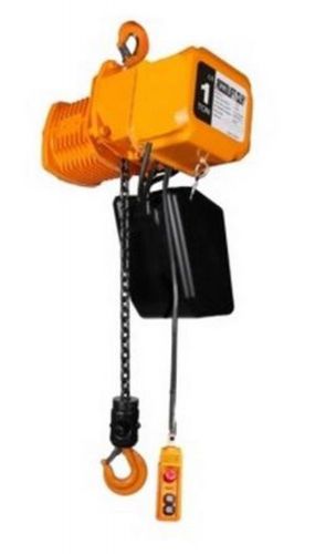 Accolift 1 ton electric chain hoist 20 foot of lift 230/460 3 phase for sale