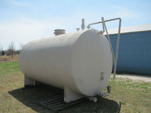 Tate horizontal tank stainless steel s/s 316 8000 gal gallon 9&#039; dia 17&#039; length for sale