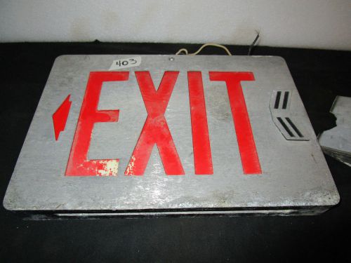 1988? emergency exit light up electrical sign 110 volts brand lithonia lighting for sale