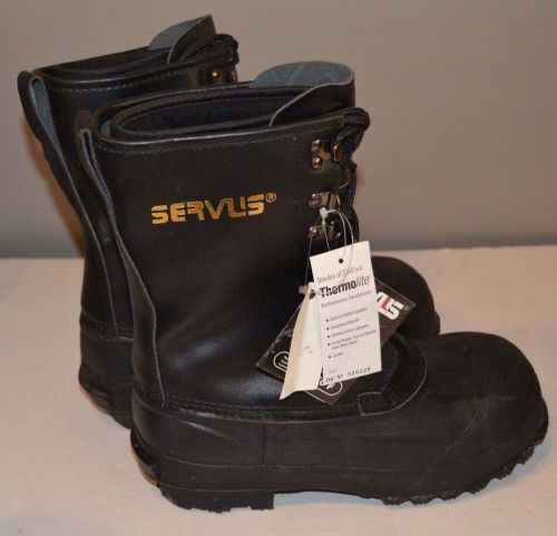 New W/TAGS SERVUS  A421 Winter Boots, Mens / Boys Size 7 Lace,Steel Toe 1PR