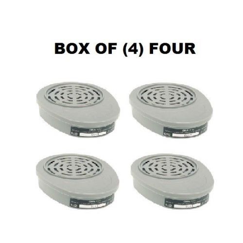Box of (4) four 815355msa advantage® respirator cartridges organic vapor gm new for sale