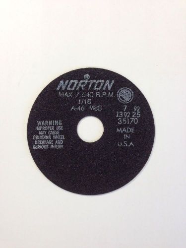 Norton  6&#034;X1/16&#034;X1-1/4  A46-M8B Non Reinforced Cutoff Wheel New