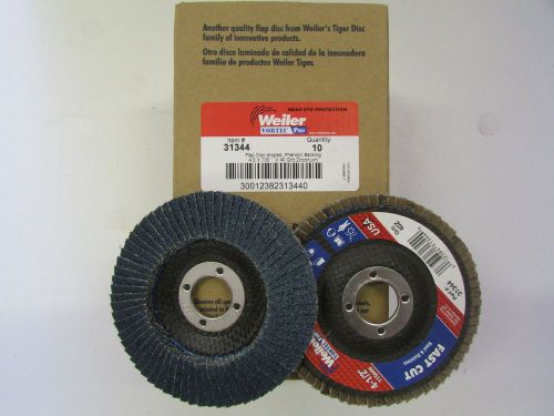 **new weiler 4 1/2&#034; x 7/8 flap disc. 40 grit (10 per box) for sale