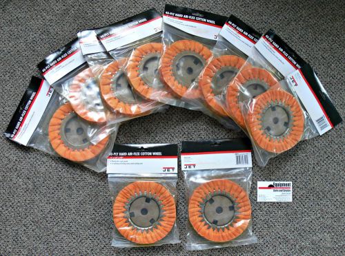 JET 40-Ply Hard Air-Flex Cotton Wheels ~ Bulk Buy: 10-Pack! ~ 6&#034; x 1/2&#034; x 5/8&#034;