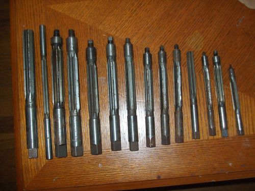 LOT OF 14 STRAIGHT SHANK EXPANSION REAMERS , FREE PRIORITY MAIL USA