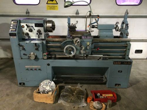 Nice Victor 16&#034;x40 Gap Bed Metal Lathe 3&amp;4 Jaw Gunsmith well tooled 1640G