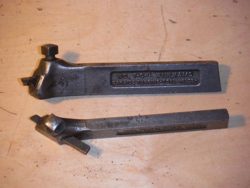 WILLIAMS NO. T-0-L AND R CARBIDE TURNING TOOL HOLDER FOR METAL LATHE