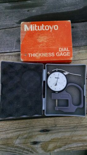 Mitutoyo # 7326FTX1 Dial Thickness Gauge 0-0.050&#034;